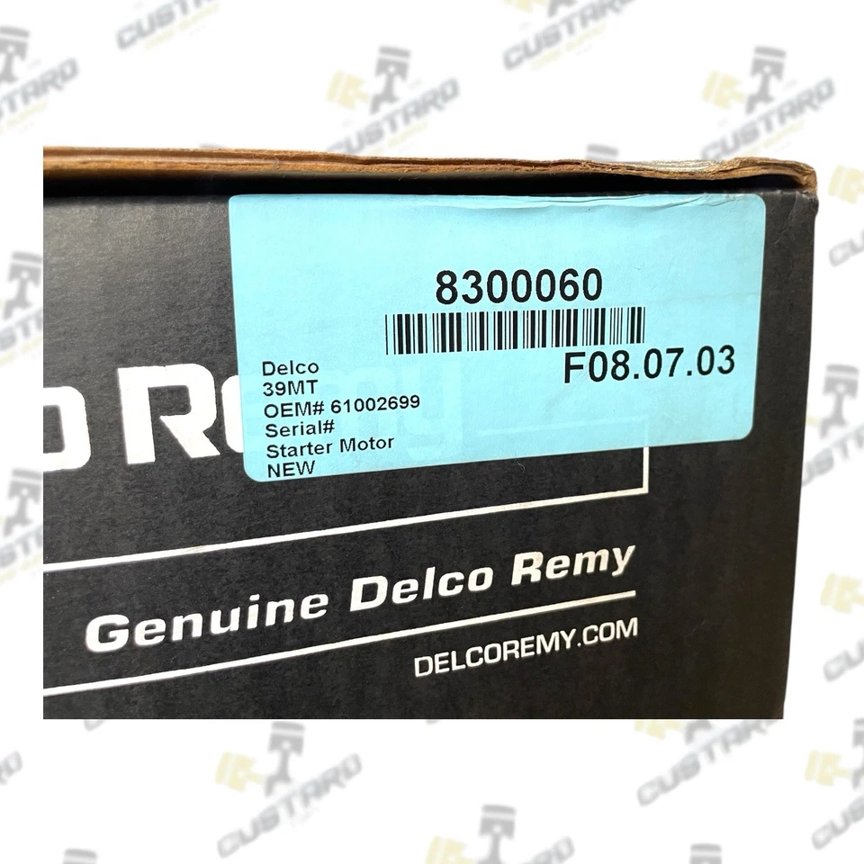 Delco Remy 39MT 12V Genuine Remanufactured Starter | 8300060 61002699