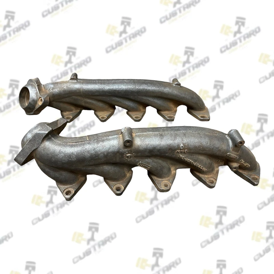 Genuine Ford 6.8L V10 Exhaust Manifold Driver & Passenger Side Set Pair New OEM