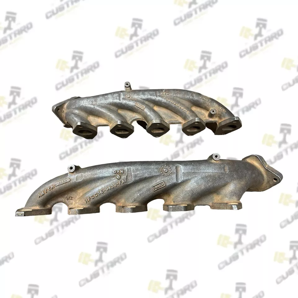 Genuine Ford 6.8L V10 Exhaust Manifold Driver & Passenger Side Set Pair New OEM