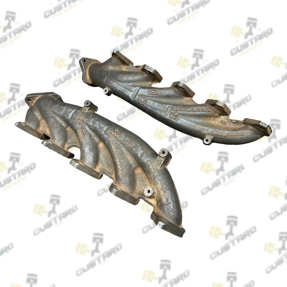 Genuine Ford 6.8L V10 Exhaust Manifold Driver & Passenger Side Set Pair New OEM
