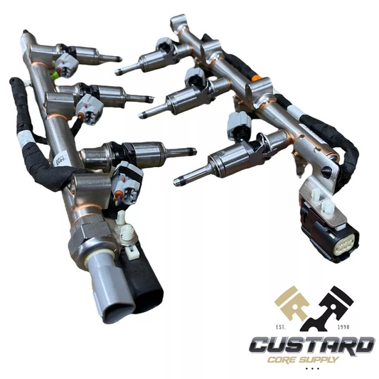 NEW Ford 3.5L 3.5 Turbo EcoBoost Fuel Injector Rail Assembly & Injector 6 Set