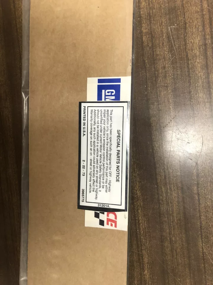 OEM GM Intake Manifold Gasket 19156564 - LS2 Carb Intake Gasket