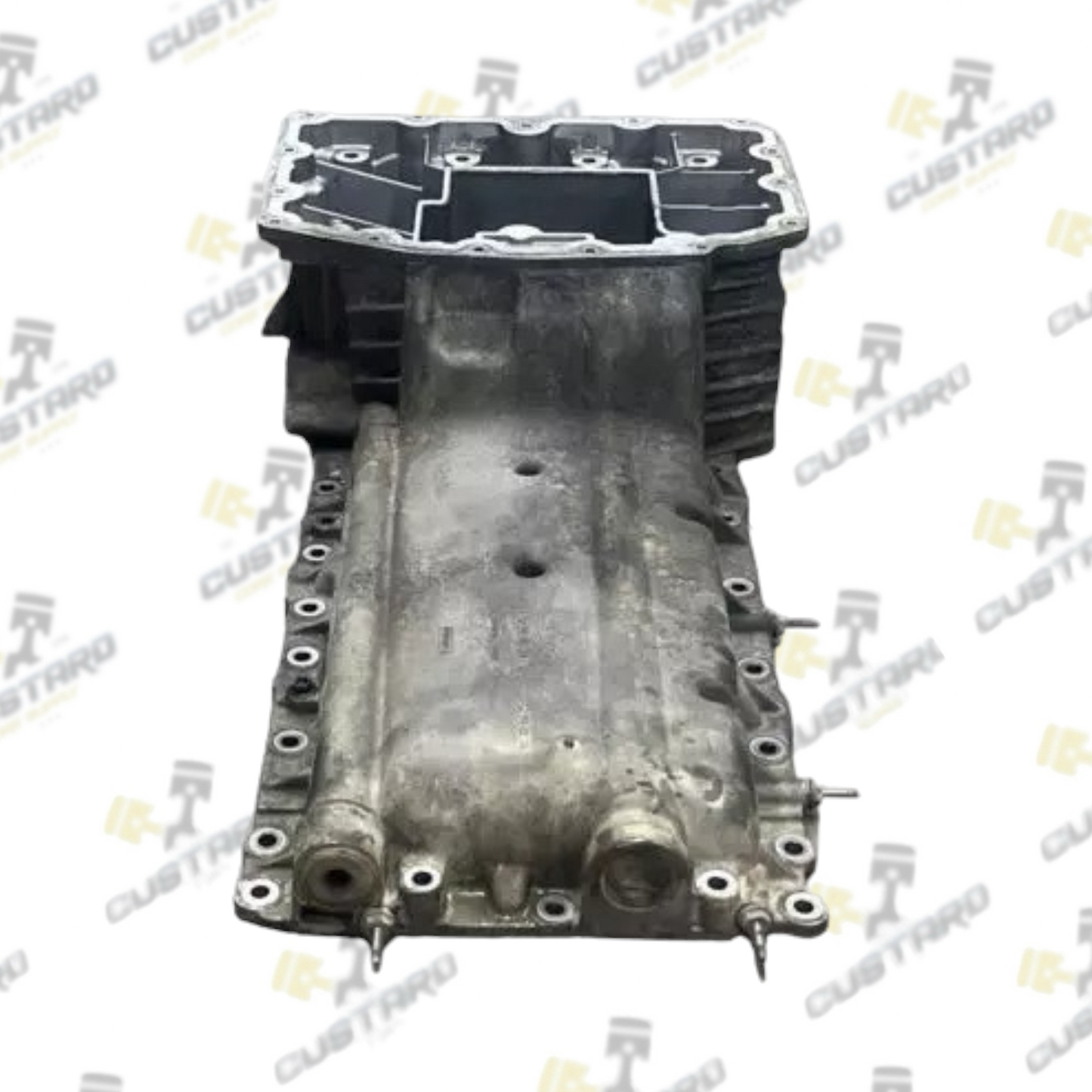 6.7 6.7L Ford Powerstroke Upper Engine Bare Oil Pan BC3Q-6676-ED BC3Q-6676-EE