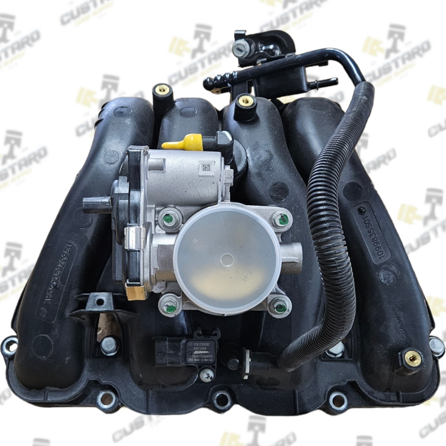 GM 12637620 Chevrolet 2.4L OEM original Colector de admisión completo con cuerpo del acelerador