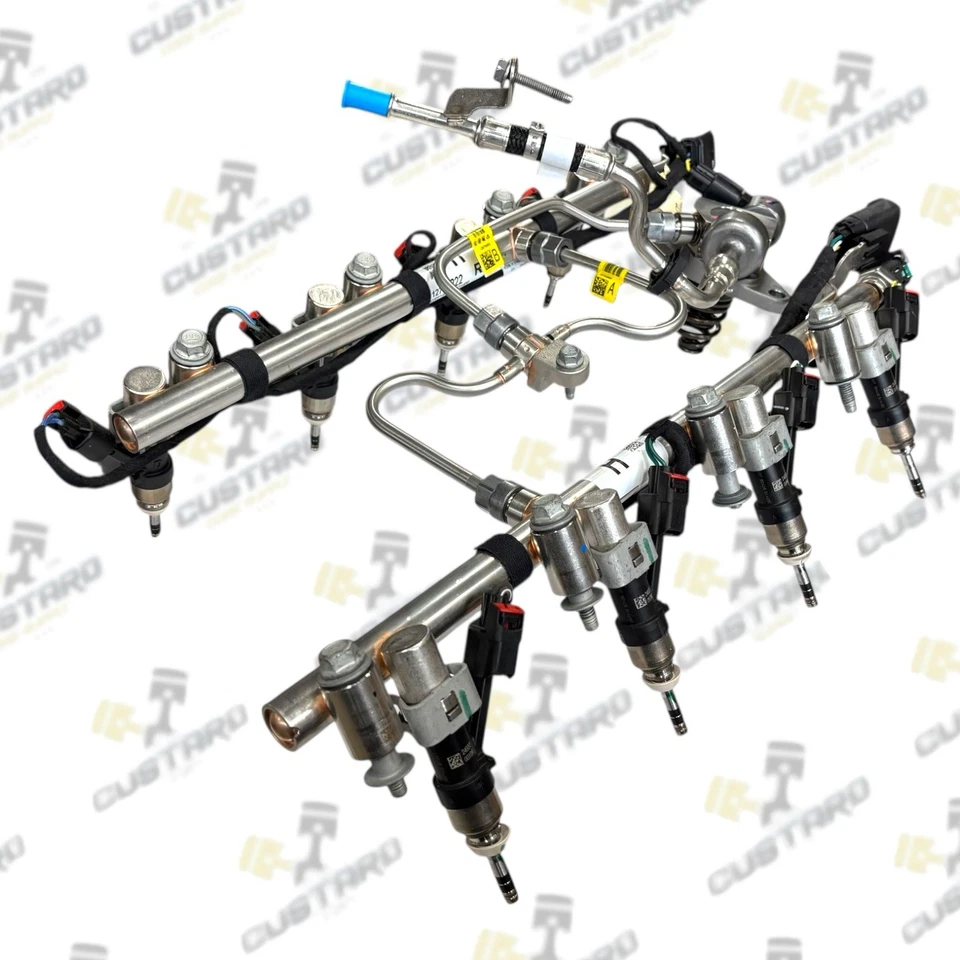 GM Chevrolet 5.3L Gen V L83 Complete OEM Fuel Rail Set | 12730222 & 12730221