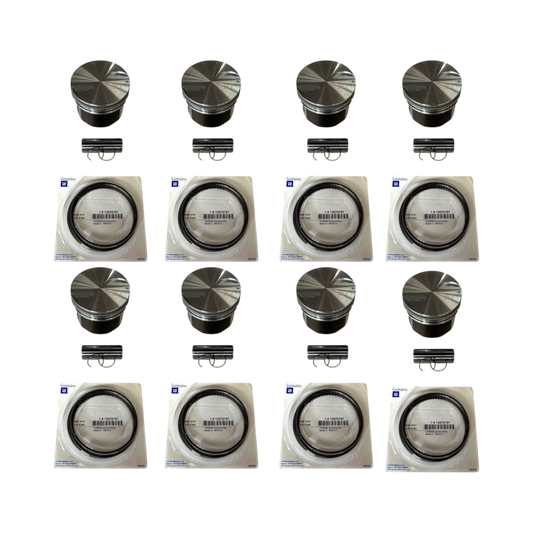 GM Chevrolet Silverado 5.3L 4.8L OEM STD Piston Set (8) W/ Rings & Pin | 1920867