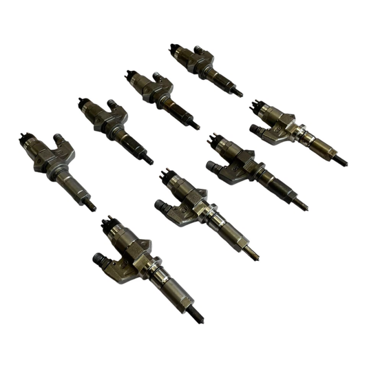 Chevrolet GMC Duramax LB7 6.6L OEM CORE Diesel Injector Set (8) 2001 - 2004.5