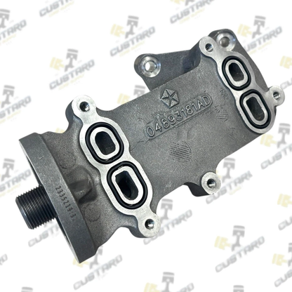 Mopar Ram 2500 6.4L V8 OEM Oil Filter Adapter W/ Oil Cooler | 04893181AD 14 - 26