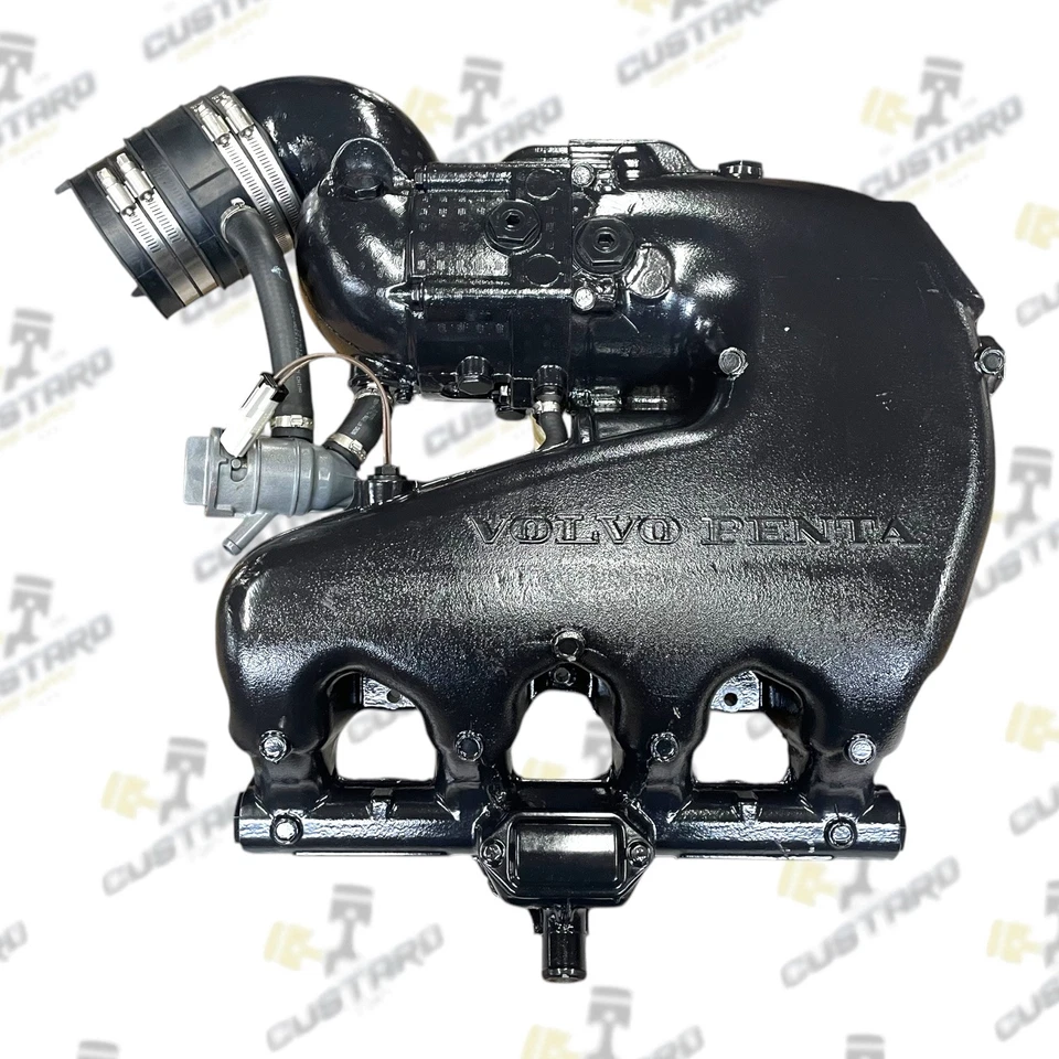 NEW Volvo Penta Genuine OEM Complete Exhaust Manifold Riser Set | 22754563 22754561