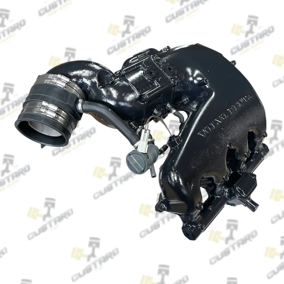 NEW Volvo Penta Genuine OEM Complete Exhaust Manifold Riser Set | 22754563 22754561