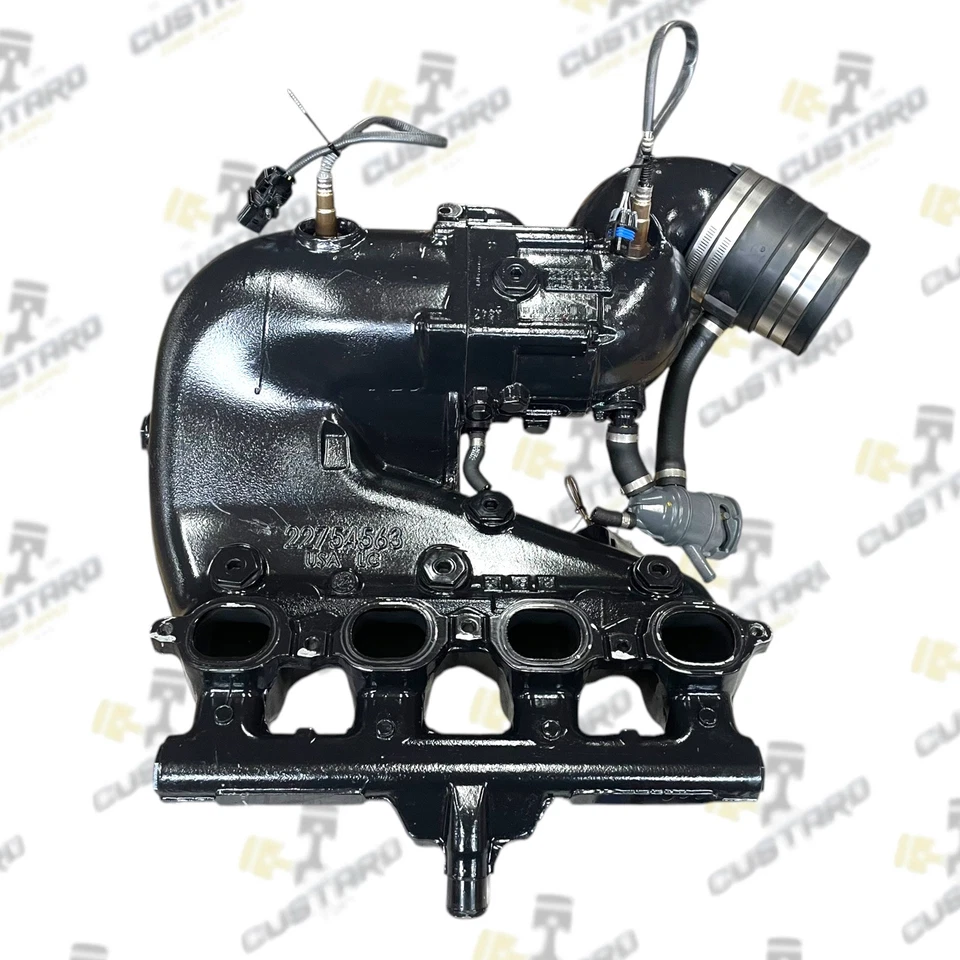 NEW Volvo Penta Genuine OEM Complete Exhaust Manifold Riser Set | 22754563 22754561