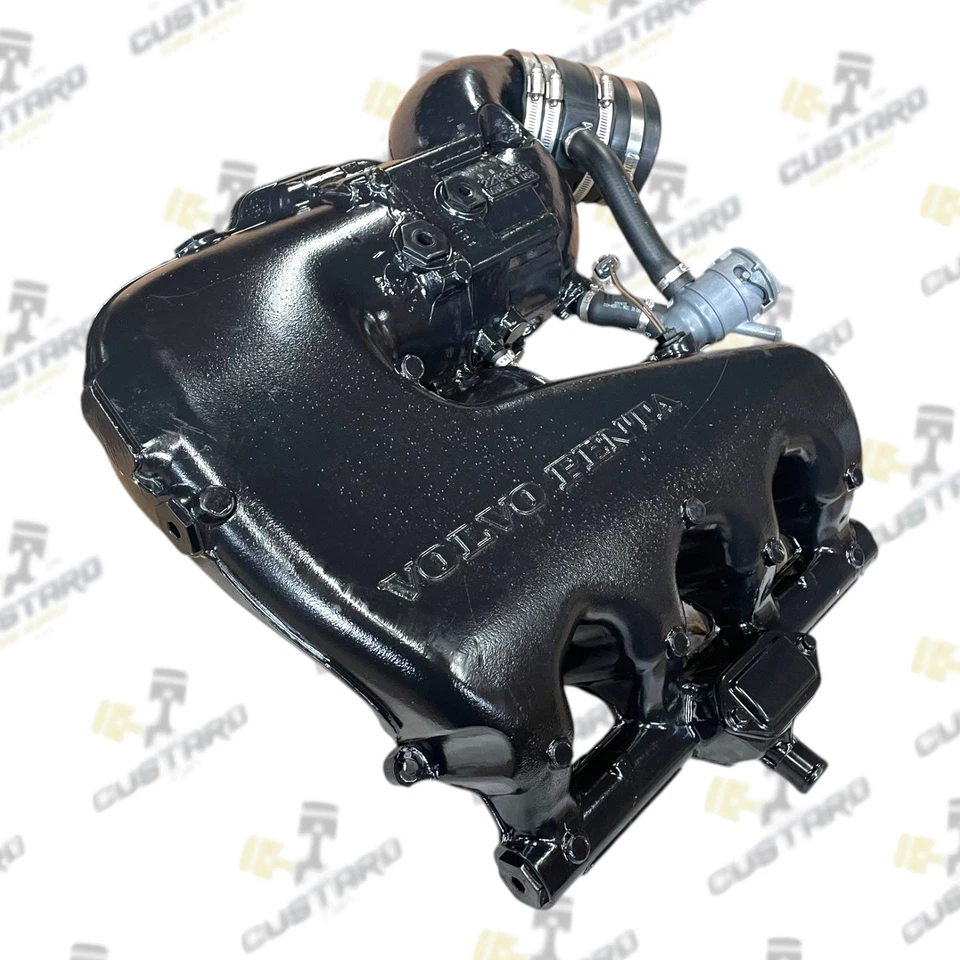 NEW Volvo Penta Genuine OEM Complete Exhaust Manifold Riser Set | 22754563 22754561
