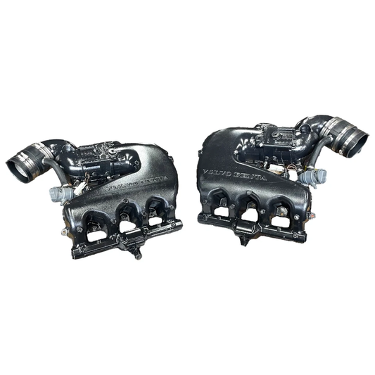 NEW Volvo Penta Genuine OEM Complete Exhaust Manifold Riser Set | 22754563 22754561